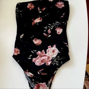 UO Out From Under Velvet Bodysuit